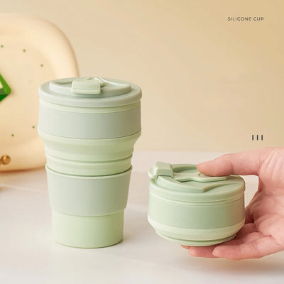 Reusable Silicone Folding Tumbler