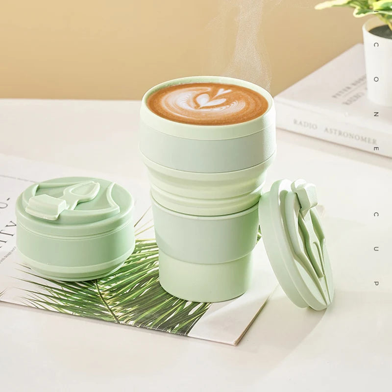 Reusable Silicone Folding Tumbler