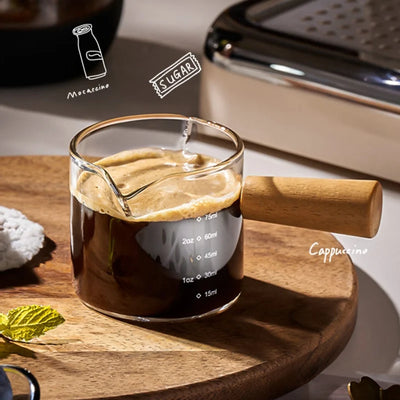 Transparent Coffee Measure Mug