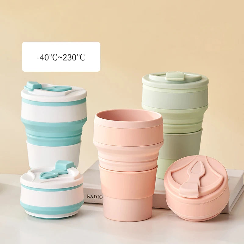 Reusable Silicone Folding Tumbler